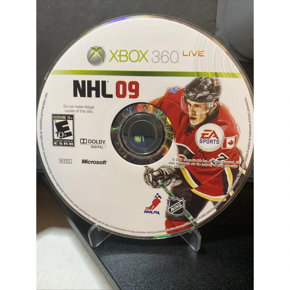 NHL 09 (Microsoft Xbox 360, 2008) NO TRACKING - DISC ONLY